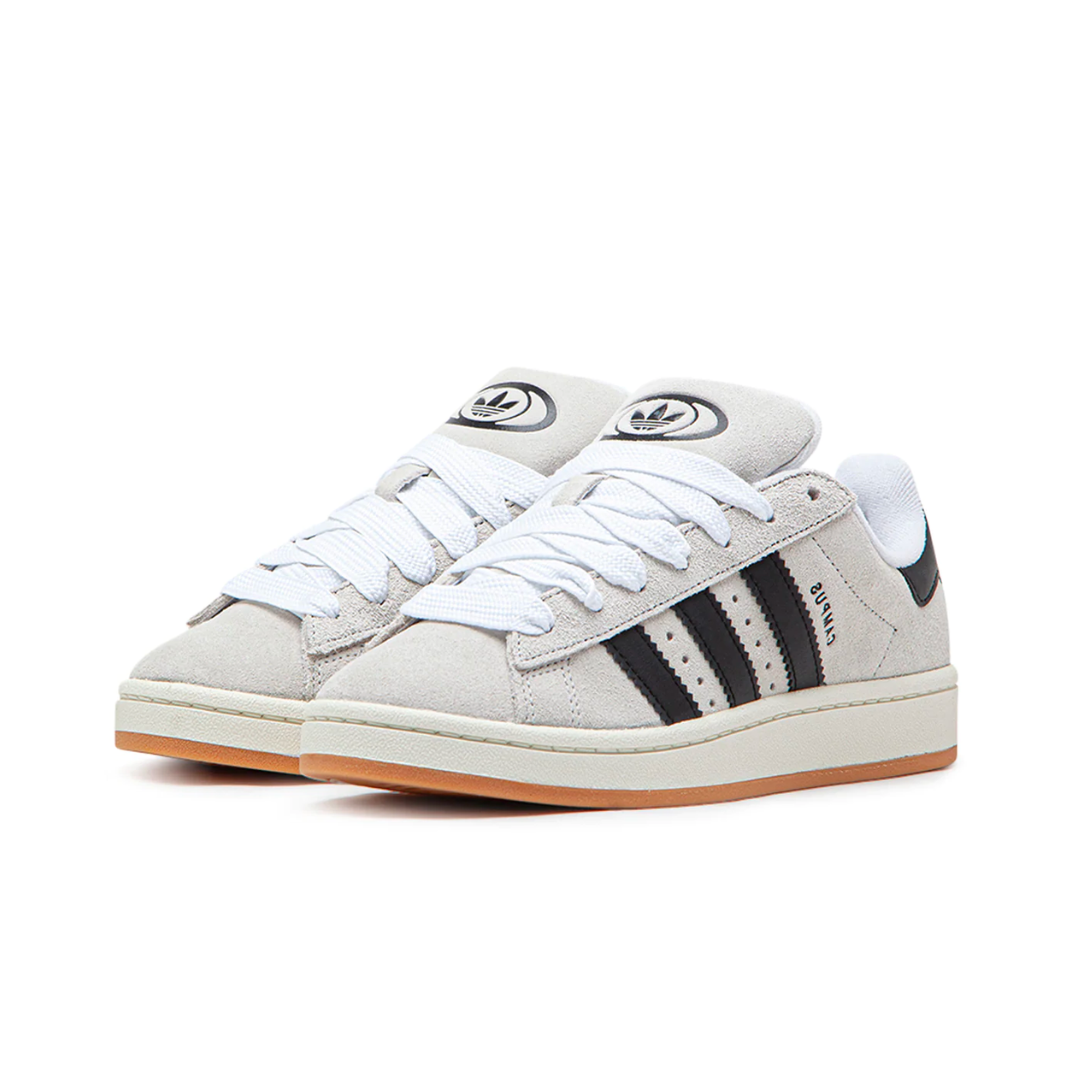 Adidas Campus 00s Crystal White Core Black sneaker front view