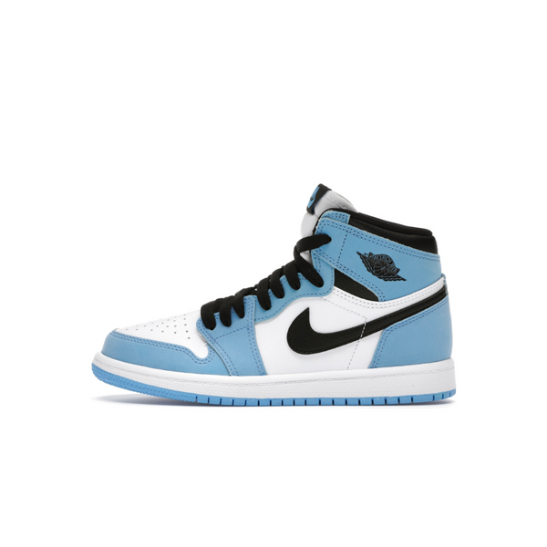blue jordan ones high